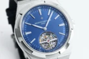 Vacheron Constantin Overseas Tourbillon – Blue Dial, Stainless Steel Case, Leather Strap - Image 4