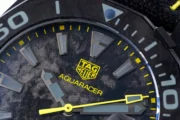 TAG Heuer – Black Carbon Fiber Dial, Yellow Stitching Strap, Formal & Casual Style, SW200 Movement - Image 4
