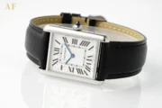 Cartier Tank Solo Quartz Watch Black Leather - Image 7