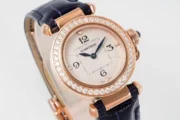 Cartier Pasha de Cartier 30mm Rose Gold Blue Leather - Image 7