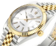 Rolex Datejust 41mm Two-Tone White Dial Fluted Bezel - Image 4