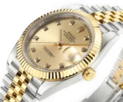 Rolex Datejust 41mm Two-Tone Gold & Steel Watch with Diamond Bezel - Image 4