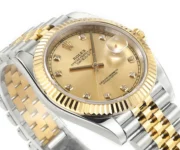 Rolex Datejust 41mm Two-Tone Gold & Steel Watch with Diamond Bezel - Image 5