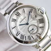Cartier Ballon Bleu Two Hand Watch Silver - Image 4