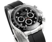 Rolex Daytona 4130 Black Dial Rubber Strap Men’s Chronograph - Image 5