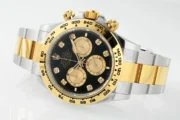 Rolex Daytona Watch – Two-Tone Stainless Steel and Gold, Black Dial, Chronograph - Image 5