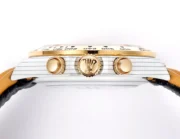 Rolex Daytona Carbon Fiber Custom Edition – Champagne Dial, Brown Strap, Enhanced Night Glow Case - Image 5