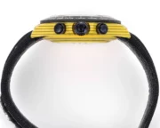 Rolex Daytona Carbon Fiber Night Glow Case Watch – Yellow with Black Strap - Image 5