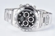Rolex Daytona Watch – Black Enamel Dial with Moissanite Diamonds - Image 5