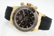 Rolex Daytona Watch – Gold with Black Dial and Rubber Strap – Limited Stock - Image 5
