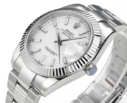 Rolex Datejust Silver Fluted Bezel Stainless Steel Watch with New 3235 Movement – Collectio - Image 5