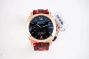 Panerai Luminor Marina Automatic Men’s Watch – Red Camo Rubber Strap, Rose Gold Case, 45mm - Image 9