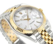 Rolex Datejust 41mm Two-Tone White Dial Fluted Bezel - Image 5