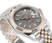 Rolex Datejust 41mm Watch with Platinum Bezel, Grey Dial - Image 5