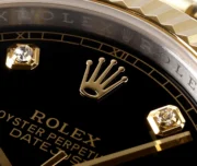 Rolex Datejust 41mm Watch – Two-Tone Steel and Gold with Black Diamond Dial - Image 6