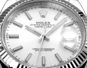 Rolex Datejust 41mm Silver Fluted Bezel Stainless Steel - Image 6