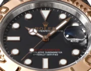 Rolex Yacht-Master 42mm Two-Tone Stainless Steel & 18k Everose Gold with Black Dial Automatic - Image 6