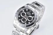 Rolex Daytona Watch – Black Enamel Dial with Moissanite Diamonds - Image 6