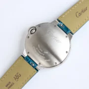 Cartier Ballon Bleu 1450 Purple Leather Watch - Image 4