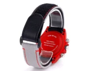 Rolex Daytona Carbon Fiber Night Glow Case Watch – Red Dial, Grey Strap - Image 7