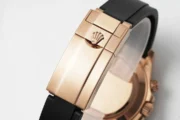 Rolex Daytona Rose Gold Black Dial Rubber Strap - Image 8