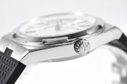 Vacheron Constantin Overseas – Silver Dial, Black Rubber Strap, 41mm Stainless Steel Case - Image 8