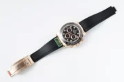 Rolex Daytona Rose Gold Black Dial Rubber Strap - Image 9