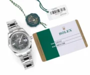 Rolex Datejust 41mm – Silver Stainless Steel with Grey Dial - Image 9
