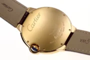 Cartier Ballon Bleu 42mm Gold Automatic Brown Leather - Image 2
