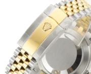 Rolex Datejust 41mm Watch – Two-Tone Steel and Gold with Black Diamond Dial - Image 9